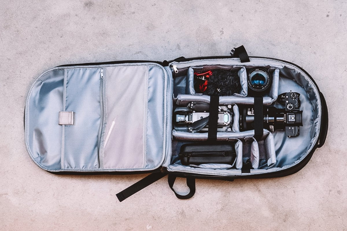 ONYX Kameratasche mit Laptop-Fach - SLR-Kamerarucksack - Spritzwassergeschützt - Drohnen - Hartschalen-Reisetasche