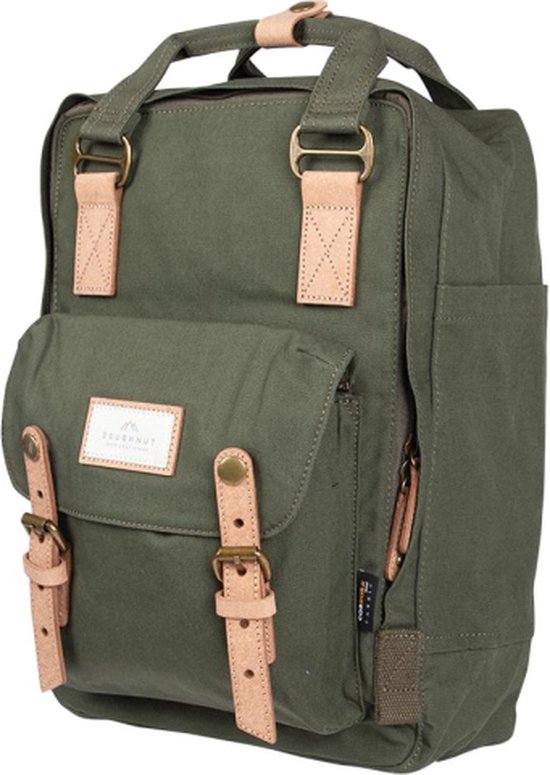 Doughnut Laptop-Rucksack / Rucksack / Schultasche - 14 Zoll - Macaroon PFC Free - Army Green