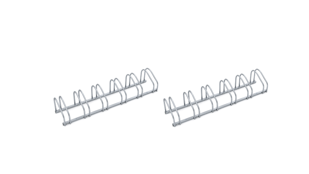 Monzana 2 Stück Fahrradständer - Fahrradablage - für 12 Fahrräder - 160x32x27 cm - Fahrradständer aus Metall