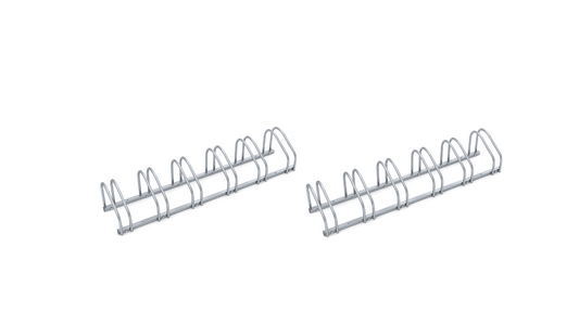 Monzana 2 Stück Fahrradständer - Fahrradablage - für 12 Fahrräder - 160x32x27 cm - Fahrradständer aus Metall
