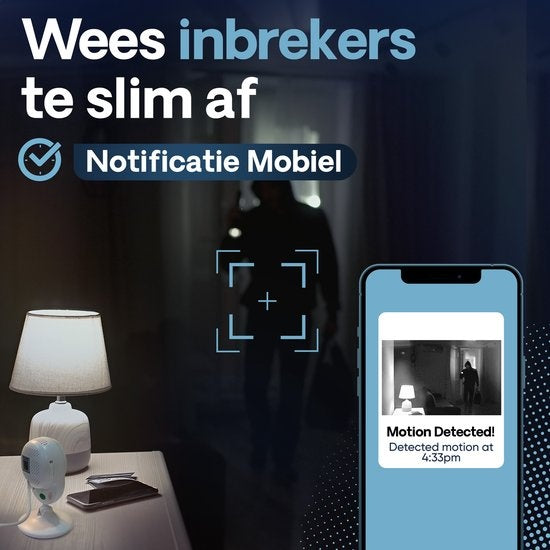 Housetrack Ãœberwachungskamera 1080P - IP Sicherheitskamera mit App - Wifi Sicherheitskamera - Smart Home - Kamera Sicherheit im Innenbereich
