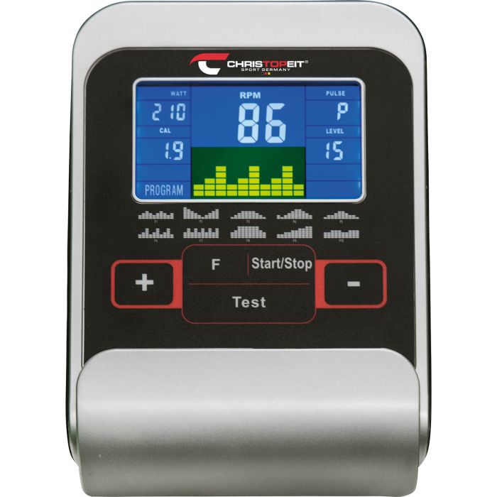 Christopeit AL2 II Heimtrainer – Ergometer – 24 Widerstandsstufen – 10 Programme – Tablet-Halterung – Schwarz