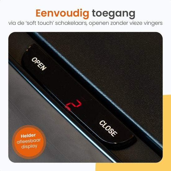 Goliving Automatic Sensor Trashcan 64 Liter - Küchenabfalleimer - Abfalleimer Mülltrennung - Hands-free sensor - Feuchtigkeitsresistent - Schließrand - Langlebiger Edelstahl - 40L + 2x12L + 8L - Silber