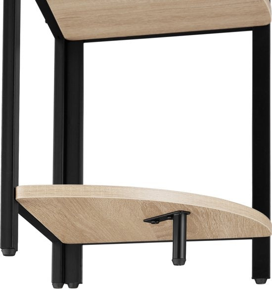 tectake - Eckschrank Castlebar 30x30x150cm - hellbraun - 404772