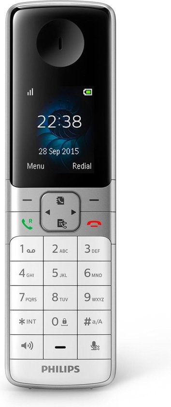 Philips - D6351W - Kabelloses Telefon mit Anrufbeantworter - Telefonbuch mit bis zu 100 Namen - Rufnummernerkennung - Weiß