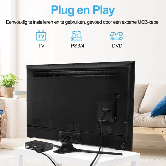 SCART-zu-HDMI-Adapter – 1080p/720p All-in-One-SCART-zu-HDMI-Audio-Video-Adapter - Im Lieferumfang enthalten: HDMI-Kabel, SCART-Eingangskabel und HDMI-Ausgang – Kompatibel mit HD-Fernsehern, Set-Top-Boxen, VHS-Geräten, Xbox, PS3, Sky, DVD und Blu-ray