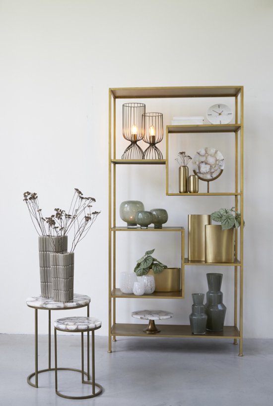 Light & Living – Dekorationsobjekt GOUYA – 35 x 12 x 50 cm – Weiß