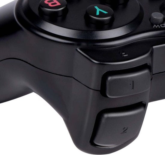 No Fear Gaming Controller - USB A - 1,5 M Kabel - Plug & Play - Controller einstellbar - Schwarz