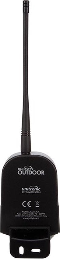 Unitronic Wireless 2-Kanal-Fernbedienungsset: 2 Sender & 1 Empfänger, 433,92 MHz, für 140 Geräte, energieeffizient, ideal für einfache Hausautomation im Innen- und Außenbereich