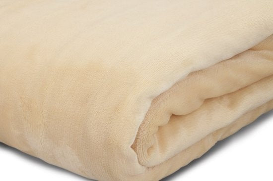 Alpina Heizdecke - Elektroheizung - 1 Person - Flanell - mit Zeitschaltuhr - 10 Heizstufen - 130x180 cm - Beige