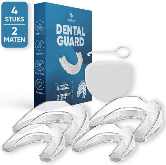 Whitee 4x Anti Grind Bit in 2 Größen - Nachtspange - Zähneknirschen Bit - Aufbissschutz gegen Zähneknirschen & Bruxismus