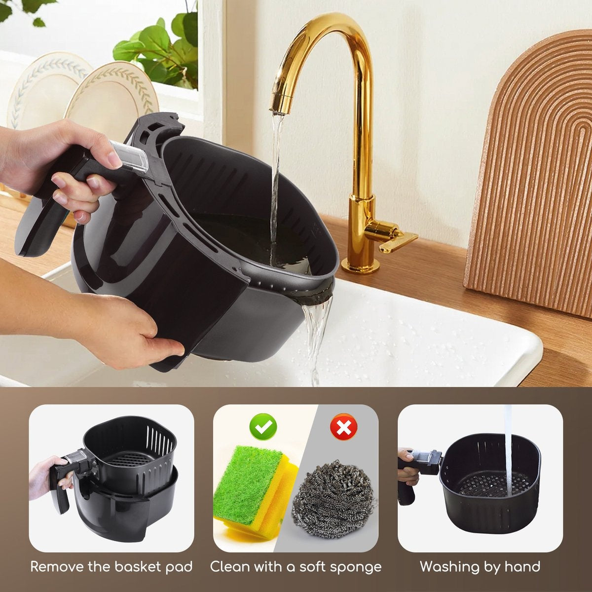 Aigostar Heißluftfritteuse – 3,5 Liter – 1500 W