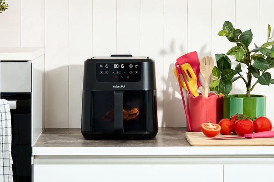 Instant Pot Vortex Plus 5 l Heißluftfritteuse – 4-in-1 – ClearCook-Sichtfenster – OdourErase-Geruchsfilter – EvenCrisp – spülmaschinenfest