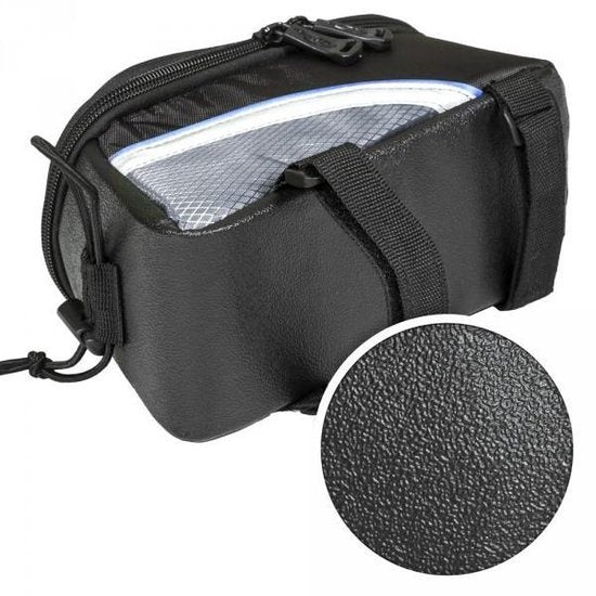 tectake - Rahmentasche Fahrradtasche für z.B. Smartphone etc. schwarz blau S 401606
