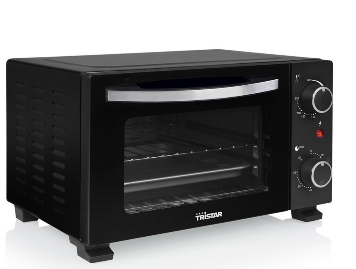 Tristar Mini-Backofen OV-3610KL – 10 l Fassungsvermögen – 800 W – Ober- und Unterhitze – Schwarz
