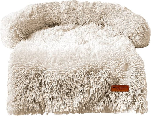 Von Cee Cee - Original Hundedeckenbank - Hundedeckenbank - Hundekorb - Premium - komplett abnehmbar - Beige - Größe M - 90x90