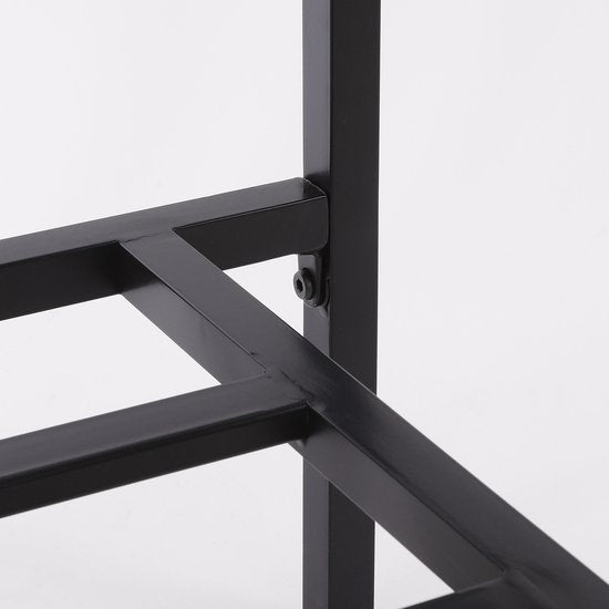 Mica Decorations Celo Lounge Bank Eckelement - L83 x B83 x H78 cm - Metall - Schwarz