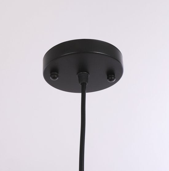 Mica Decorations Pella Pendelleuchte - H46 x Ø29 cm - Leinen - Beige