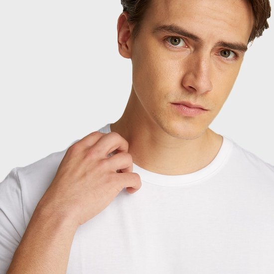 Calvin Klein Herren 3er-Pack T-Shirts mit Rundhalsausschnitt, weiß