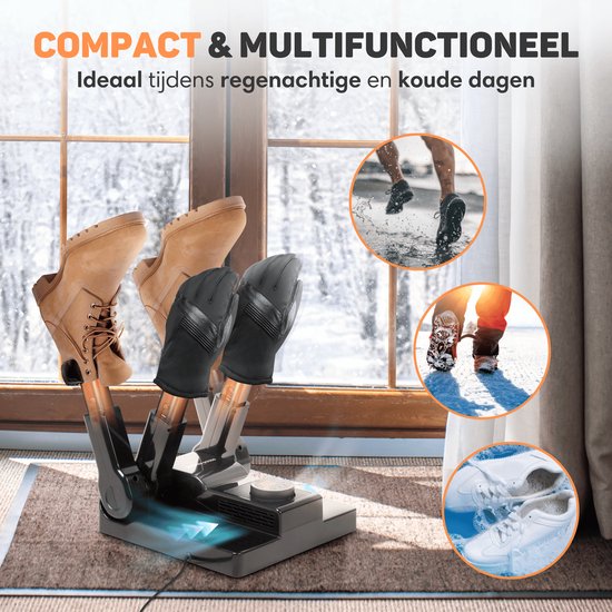 Vulpes Goods® Tech Schuhtrockner & Schuherfrischer - Mit Ozon - Inkl. 10 Schuherfrischer - PRO V2 Version
