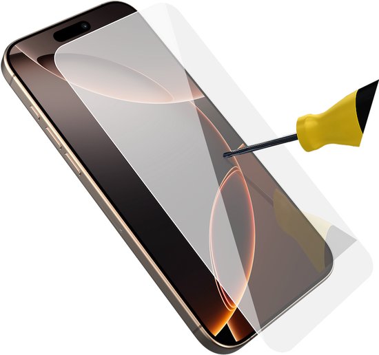 Behello Displayschutzfolie iPhone 16 Pro Max - Hochschlagfestes Glas
