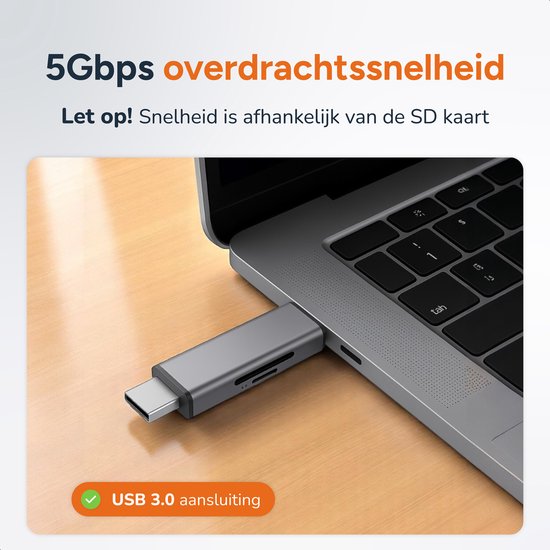 SD-Kartenleser - Apple - USB-C und USB-Anschluss - Micro SD Reader - Kartenleser - Skoov