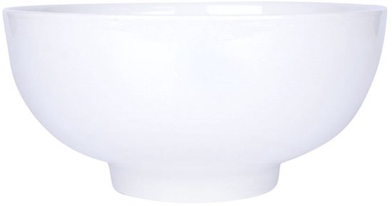 Schale aus weißem Porzellan, 20 cm, 1,6 l – Obstschale – Servierplatte – kleine Schale