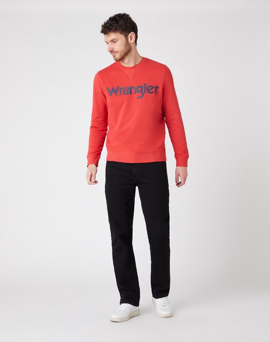 WRANGLER STRAIGHT BLACK RINSE REGULAR JEANS- MÄNNER