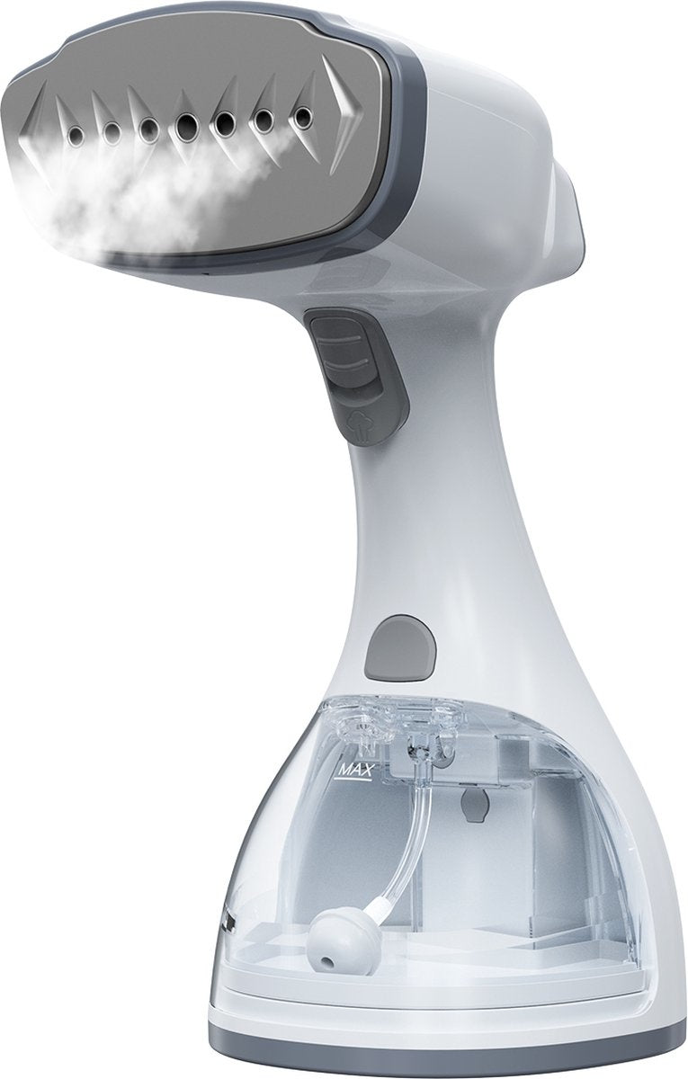 Auronic - Tragbarer Dampfglätter - für Kleidung und Möbel - 300ml - 20min Dampfdauer - Weiß