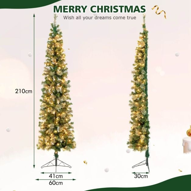 Halber Weihnachtsbaum Coast - 150 LED - 210 cm