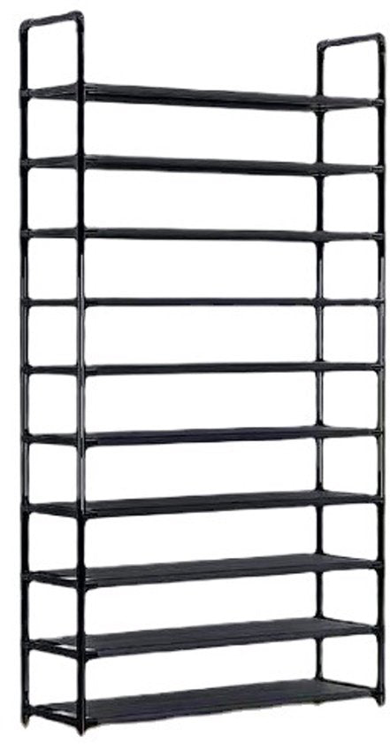 Schuhregal XXL - 10 Lagen - 86x28x175 cm - für 40 bis 50 Paar Schuhe