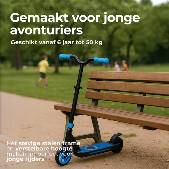 Denver Elektro-Scooter für Kinder - 10km/h - Kinder-Scooter - LED-Lichter - 6km Reichweite - SCK5500BU