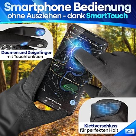 Nextcover® Winter Radhandschuhe - ThermoShield 2.0 - Unisex - Größen S-XXL - Warm & wasserdicht thermo - winter waterproof