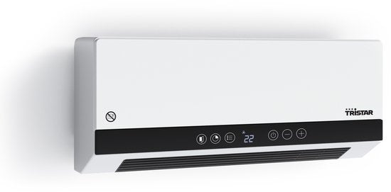 Tristar KA-5210 Keramischer Elektroherd - 2000W - mit Timer, Fernbedienung & Ventilatorfunktion - Wandmontage - energieeffizient