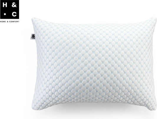 H&C Memory Foam Pillow - Füllbare Dicke - Kalte und warme Seide - Für Seitenschläfer