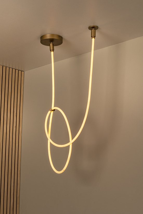 Lucide JANDERIN – Deckenleuchte – LED, dimmbar – CCT – 1x36 W, 2200 K/3300 K – Farbe: Champagner – Vibes