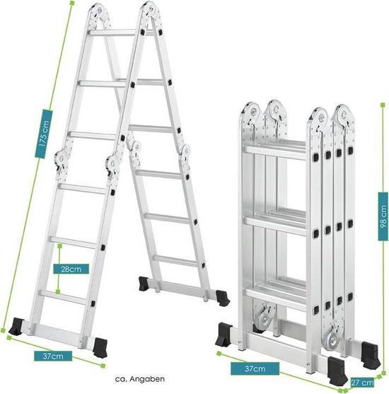 Multifunktionale Klappleiter 4 in 1 - 3.6M
