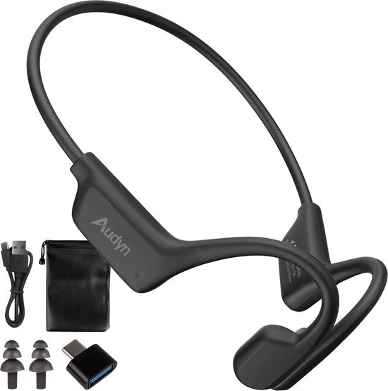Audyn Bone G2 – Sport-Ohrhörer – Knochenleitungs-Kopfhörer – Bluetooth – Open-Ear-Ohrhörer – kabellos – wasserfest – 8 GB MP3