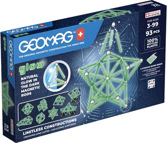 Geomag Geomag Glow Recycelt, 93 Teile