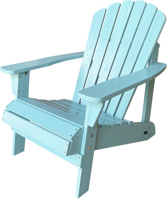 AXI Carmen Adirondack-Stuhl – Loungesessel aus Holz mit Armlehnen – Hohe Rückenlehne – 90,5 x 78,4 x 93 cm