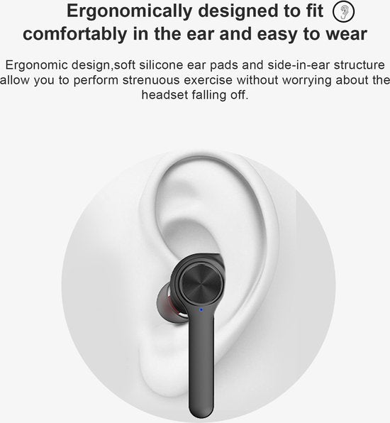 Lenovo HT20 True Wireless Bluetooth-Ohrhörer – Schwarz