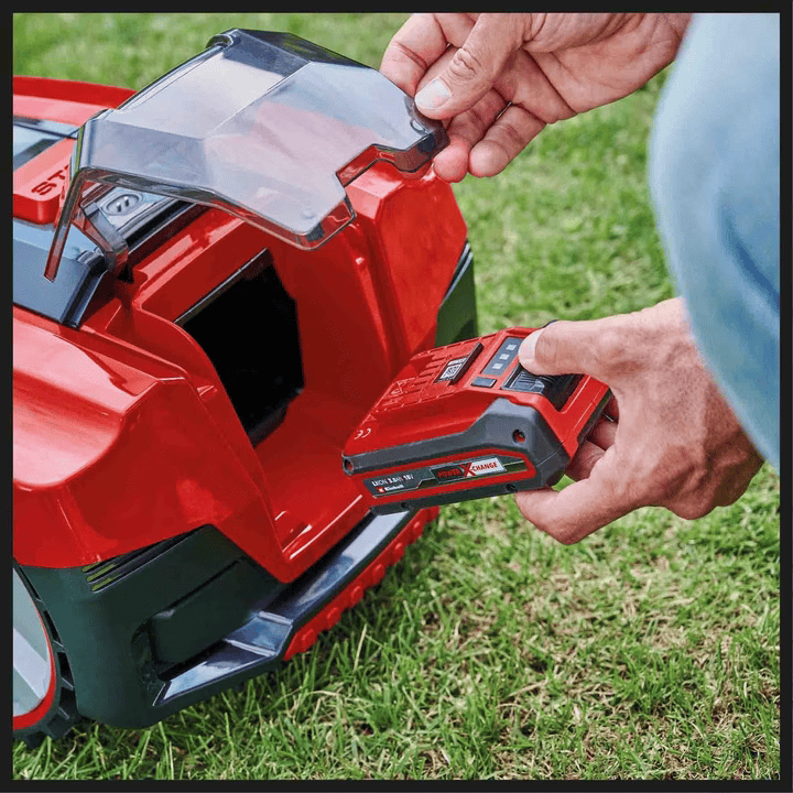 Einhell FREELEXO 550 Mähroboter-Set - Bis zu 550 m² - 20-60 mm - Schwarz/Rot - Inkl. 3,0 Ah Akku & Installations-Set