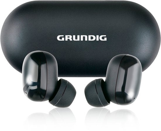 Grundig Wireless Earbuds - Ohrhörer Bluetooth 5.3 - Ohrhörer inkl. Ladekassette - Akkulaufzeit bis zu 20 Stunden - USB-C wiederaufladbar - Touch Control und Freisprechfunktion