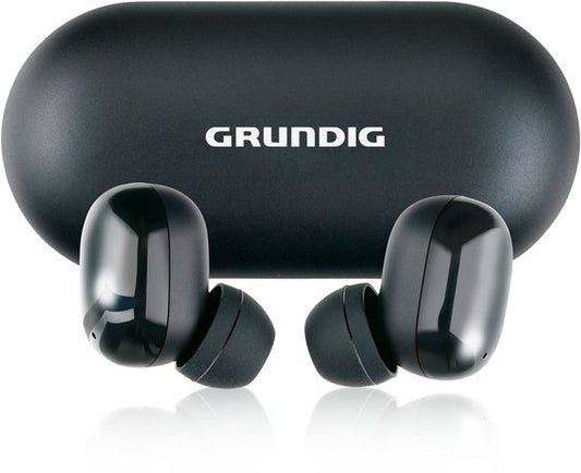 Grundig Wireless Earbuds - Ohrhörer Bluetooth 5.3 - Ohrhörer inkl. Ladekassette - Akkulaufzeit bis zu 20 Stunden - USB-C wiederaufladbar - Touch Control und Freisprechfunktion