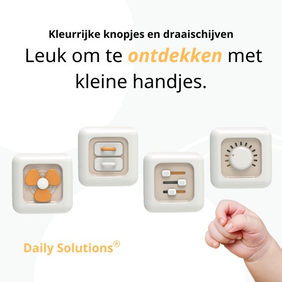 Daily Solutions® Activity cube - Montessori-Kinderspielzeug - Sensorisches Spielzeug - Pädagogisches Spielzeug - Spielspaß