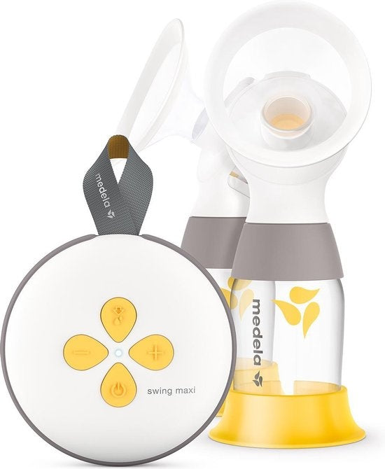 Medela Swing Maxi Milchpumpe Abpumpvorrichtung NEU Elektrische Doppelpumpe - Wiederaufladbarer Akku - USB-Ladegerät