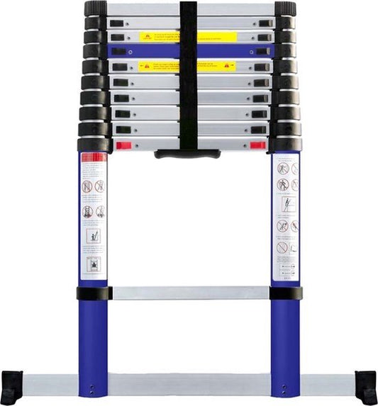Makker Tool Teleskopleiter 3,2 Meter – Stabilisierungsfuß & Soft-Close