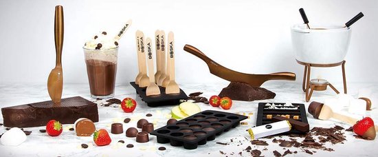 Boska Choco Bonbon DIY Set - Machen Sie Ihre eigenen Bonbons - Silikonform - Schwarz
