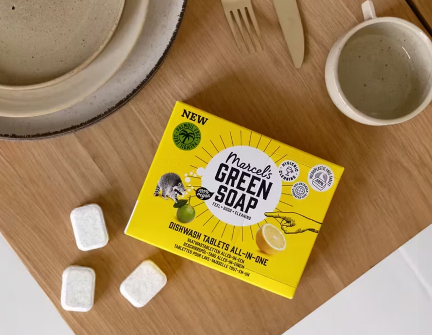 marcel's green soap Geschirrspültabletten Grapefruit & Limette - 25 Stück - 8er Pack