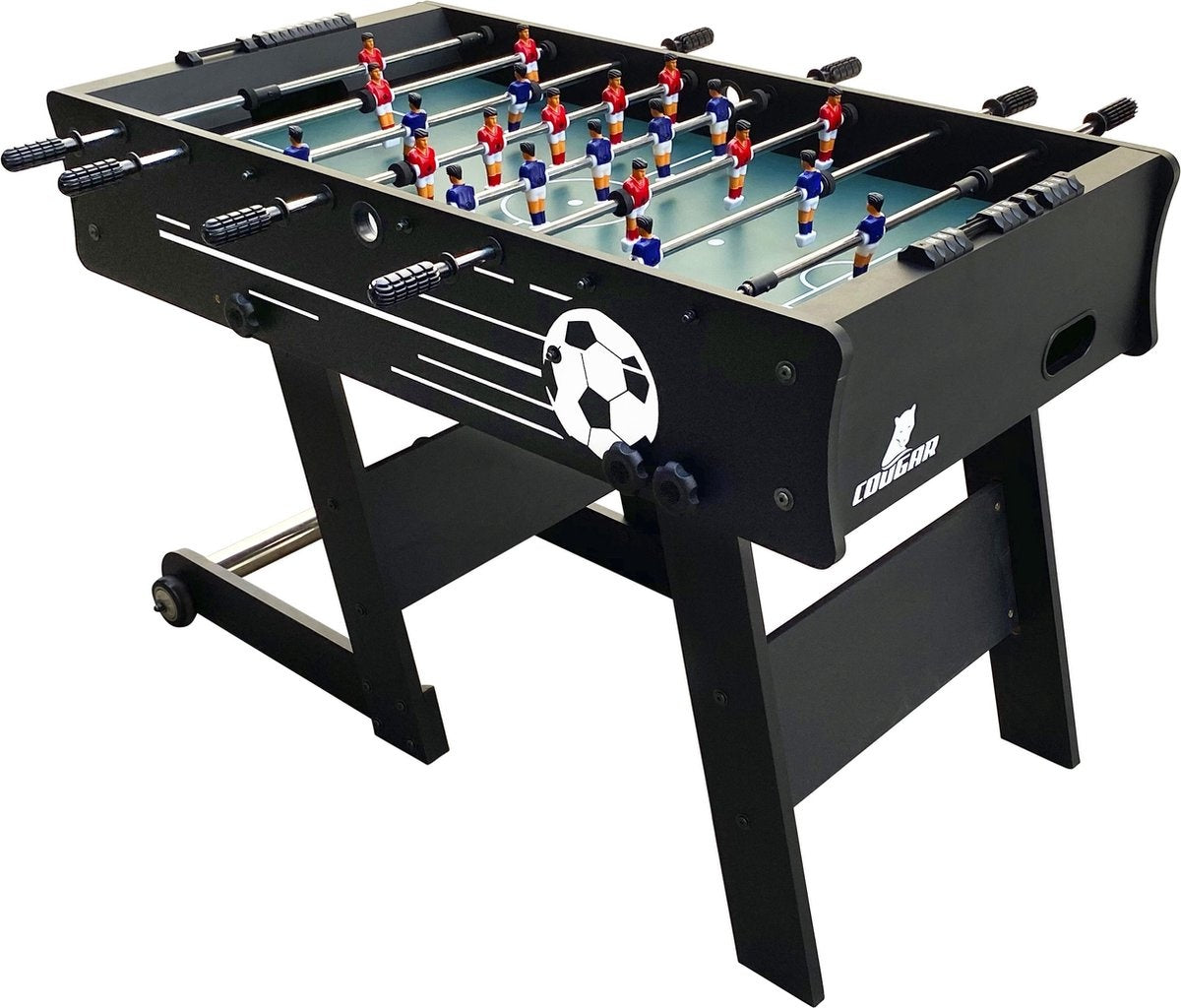 Cougar Scorpion Kick TS klappbarer Fußballtisch - Kickertisch - Schwarz